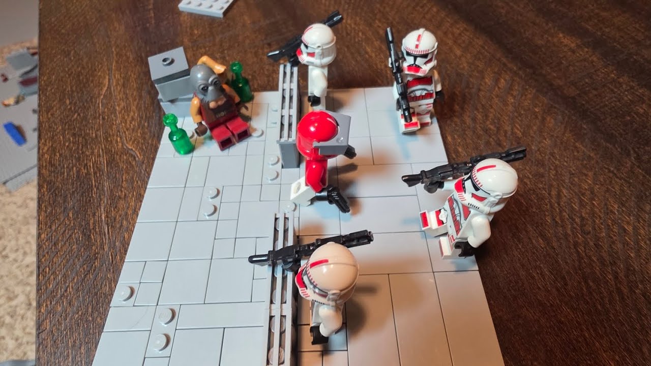 Building Lego Star Wars Coruscant guard Mocs