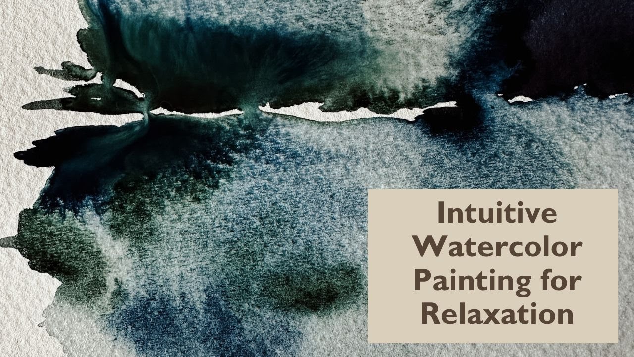 Intuitive Watercolor Painting [Watch the paint flow]