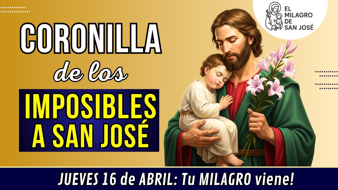 🙏CORONILLA DE LOS IMPOSIBLES A SAN JOSE Oraci&oacute;n jueves 16 de abril Me encomiendo a San Jos&eacute;