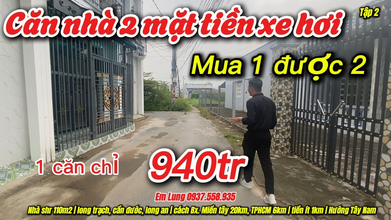 Mua 1 được 2 là có thật ạ 😂 nhà 110m2 sổ hồng riêng, 2 mặt tiền xe hơi | Tập 2