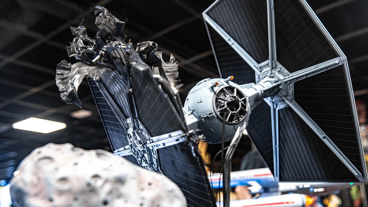The Difficulty In Making a Battle-Damaged TIE Fighter