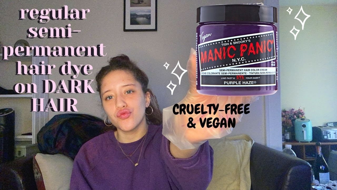 MANIC PANIC ON DARK HAIR // NO BLEACH REVIEW
