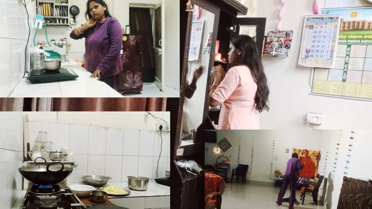 बीमार होने के बावजूद भी एक ग्रहणी सुबह 4:00 से शाम के 10:00 #dailyroutine# 