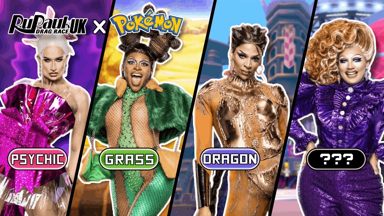 Что если бы актеры 5-го сезона RPDR UK были лидерами спортзалов Pokémon?