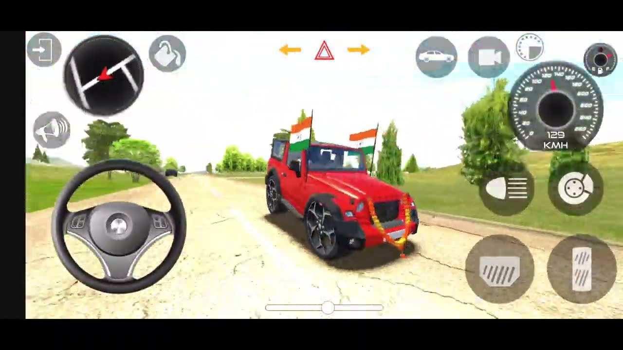Modified Mahindra Thar😈Games:Indian Red Thar (Gadi Wala Games) Car Game Android Game - #2025​