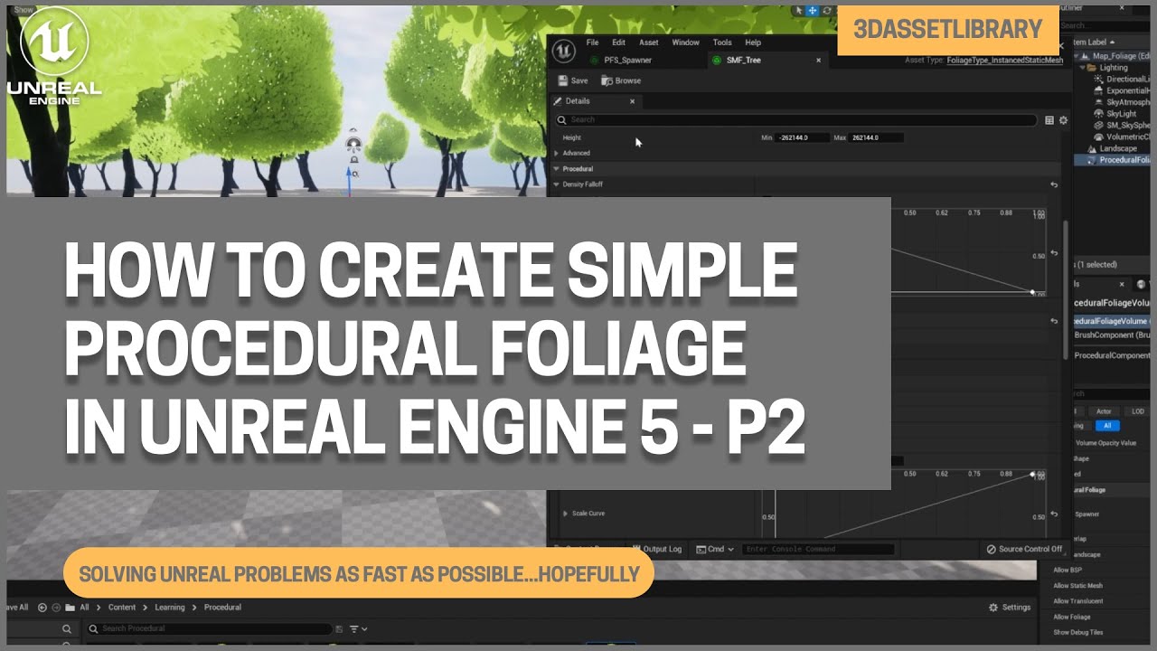 How To Create Simple Procedural Foliage In Unreal Engine 5 - Part 2