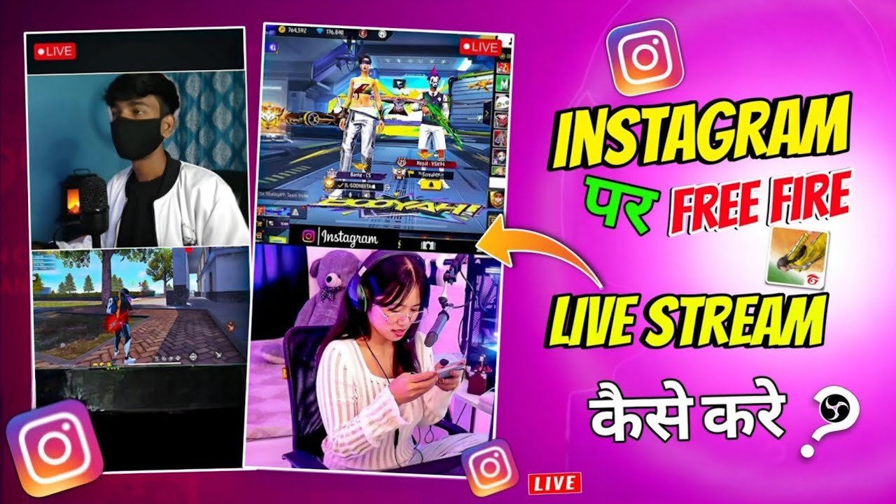 Instagram par free fire live stream kaise kare | instagram gaming live stream 2025 |@TechWithModi