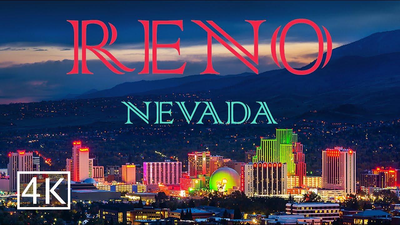 [4K] Reno - Nevada - Night Tour