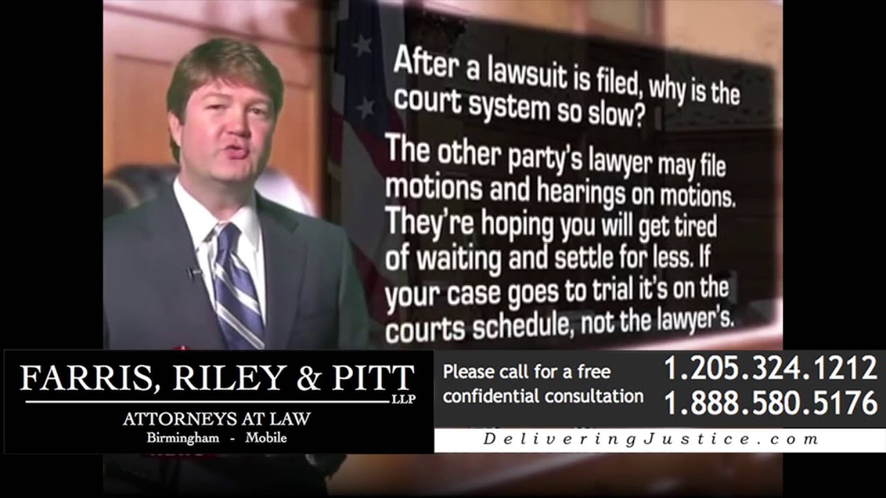 How long does an Alabama personal injury lawsuit take to settle?