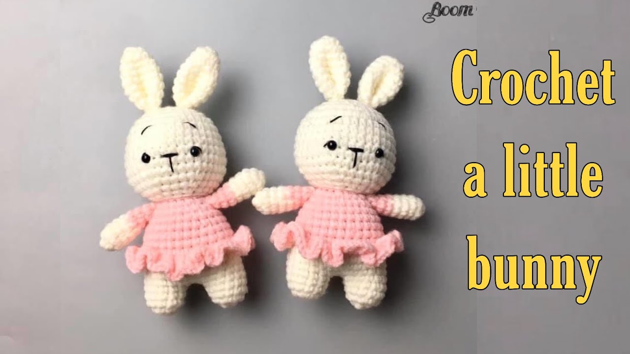Crochet a little bunny/ Hướng dẫn móc con THỎ l Boom House