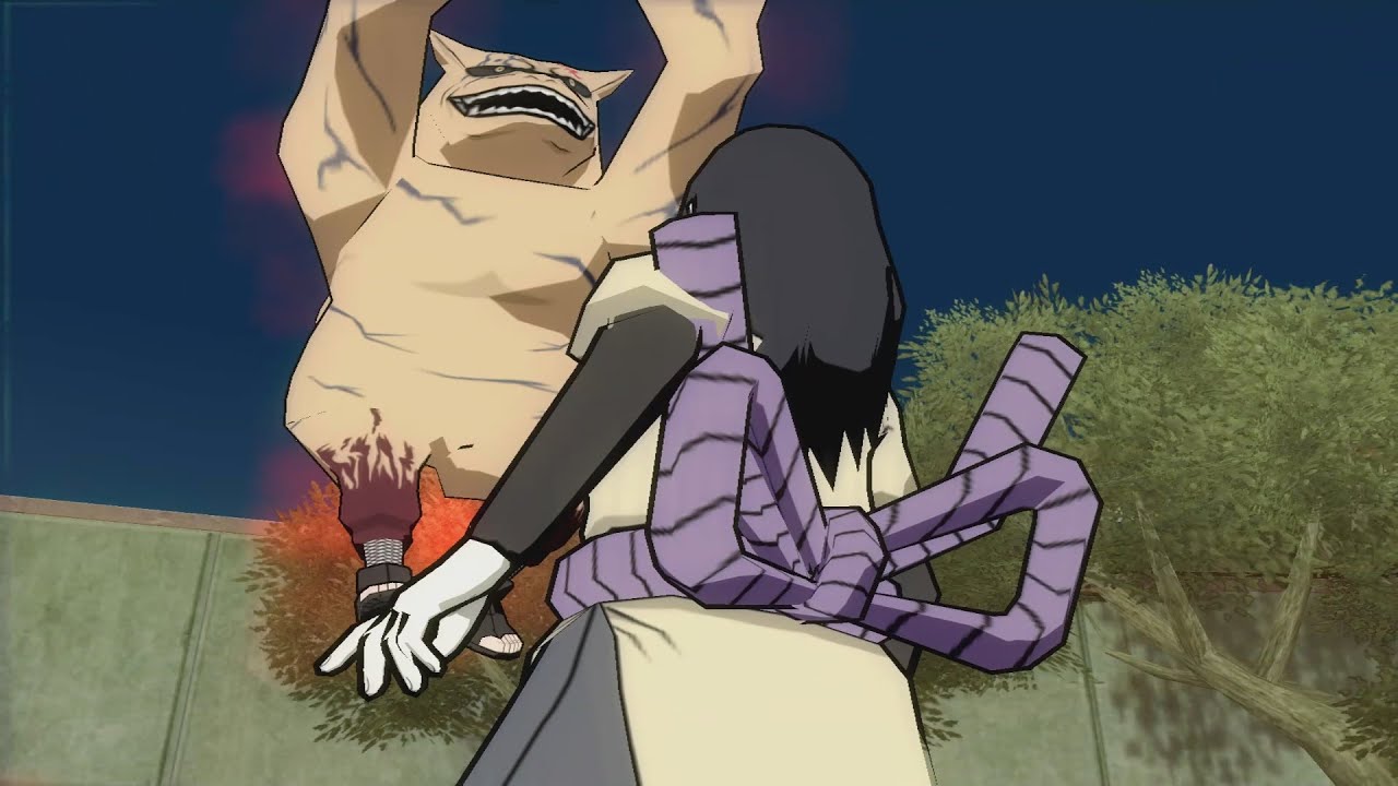 {Gaara (Possessão) Vs Orochimaru} Naruto Shippuden Ultimate Ninja 5