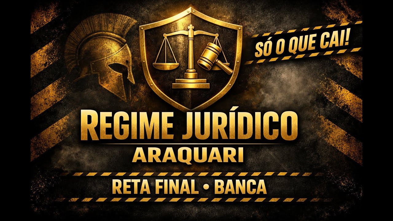🔥 REGIME JURÍDICO ARAQUARI | REVISÃO MATADORA PRÉ-PROVA