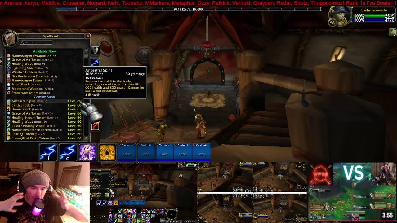 Manually Multiboxing 5 Ele Dungeon Spam (Level 57) | TBC!