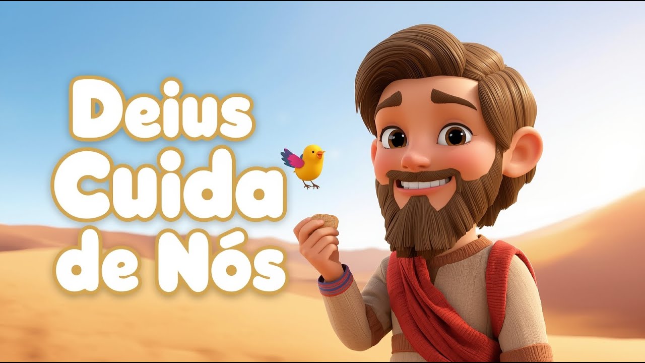 Elias e o Passarinho de Deus 🐦 | Deus Cuida de Nós | Música Gospel Infantil
