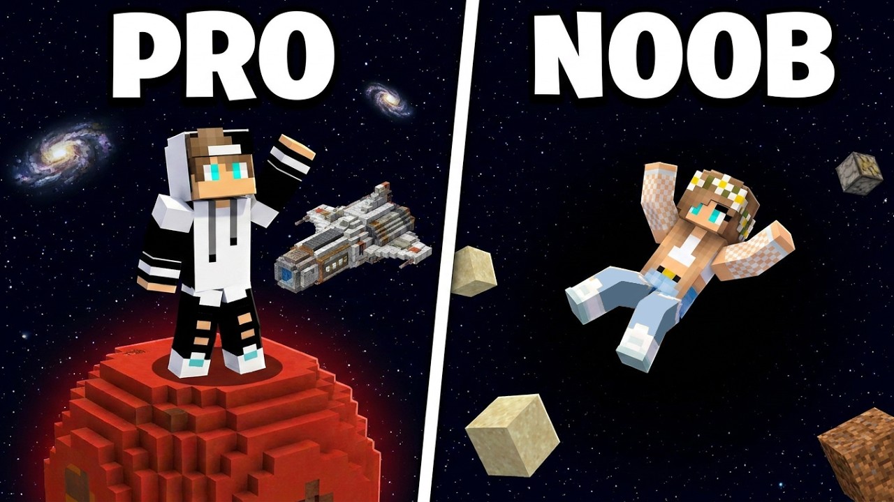 ماين كرافت : تحدي رانيا في باركور الكواكب 🌏  Minecraft
