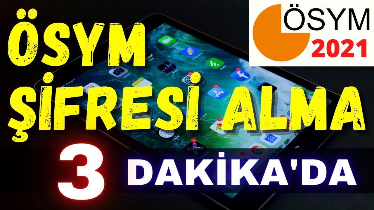 ÖSYM ŞİFRESİ NASIL ALINIR (e devlet ile)  || VesaTv ||