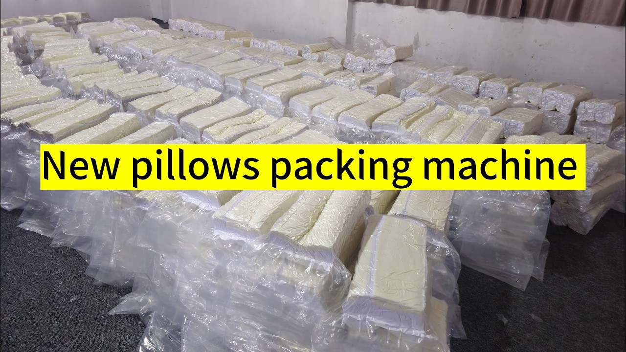 How pillow are packing? Pillow vacuum compress packing machine