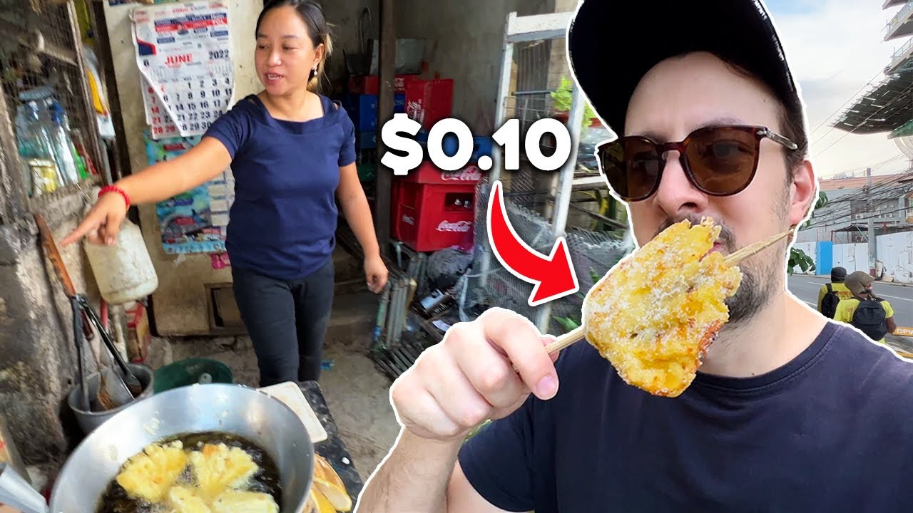 Уличная еда на Филиппинах за 0,10 доллара 🇵🇭