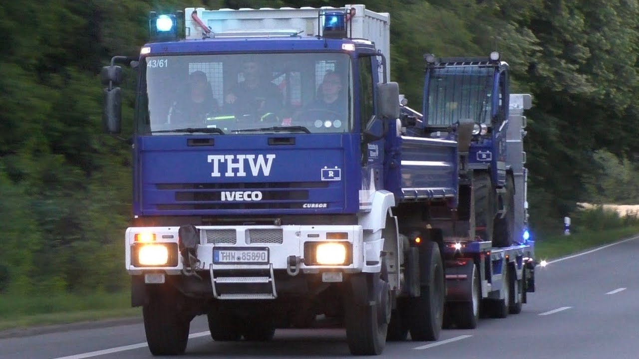 [Brand in Heulager - FEU G 00] Einsatzfahrt THW Preetz, ASB Schönkirchen u. FF Barmissen