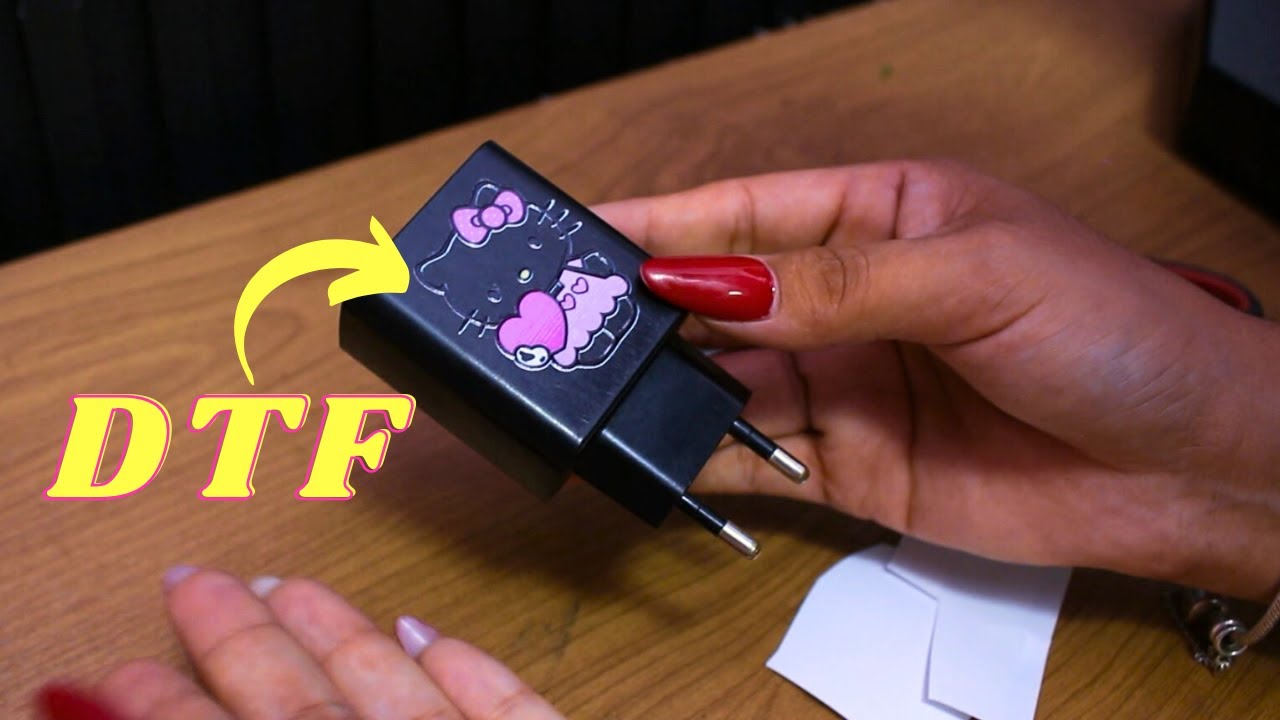 Personalizei um Carregador de Celular com DTF UV