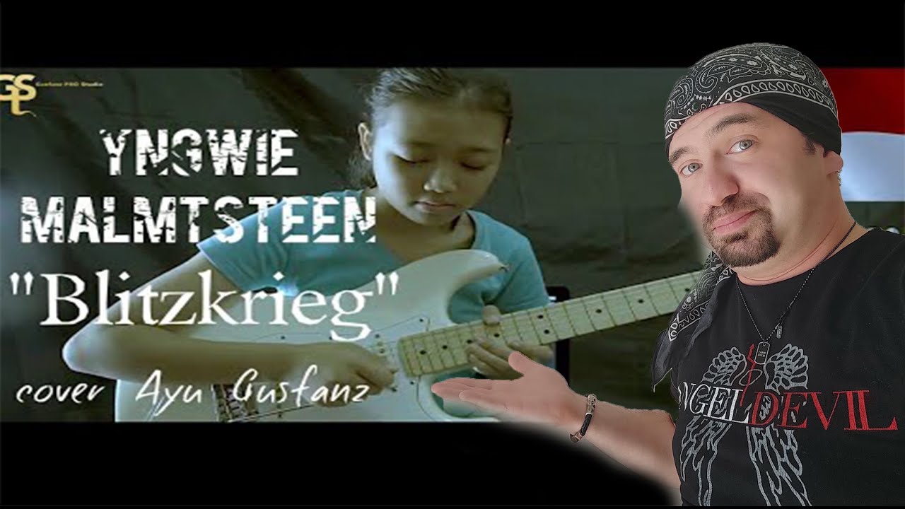 Blitzkrieg By Yngwie Malmsteen (Cover Ayu Gusfanz) ( REACTION )