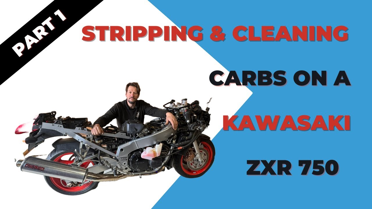 Part 1: Carburetor Strip & Clean on a Kawasaki ZXR750 H1 Motorbike