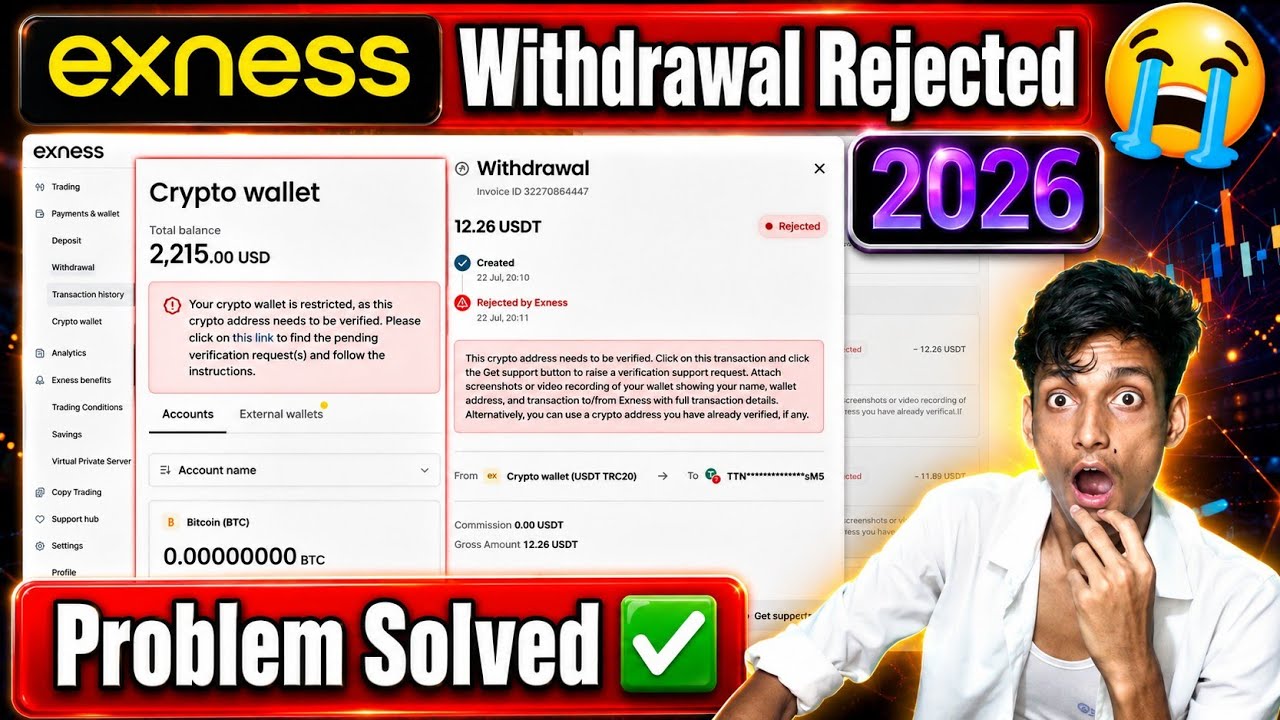 Exness Withdrawal Rejected - How To Solve Exness Crypto Wallet Restricted Problem in 2026