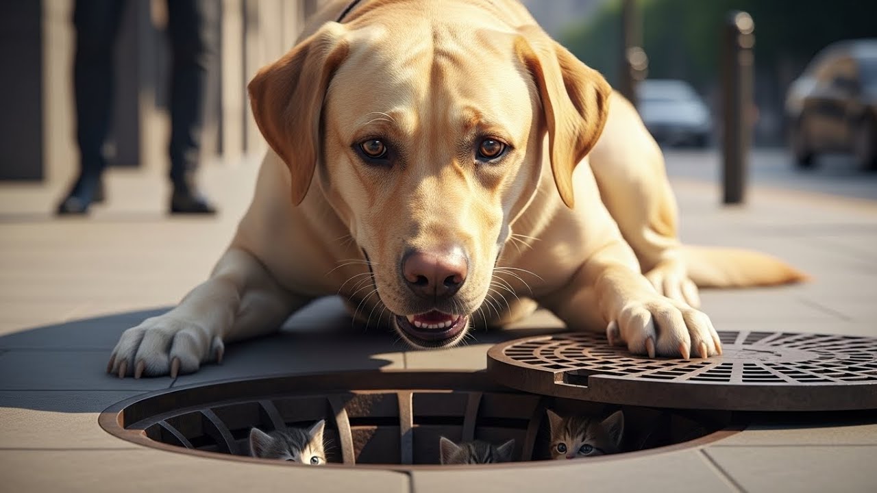 Dog Alerts Police After Hearing Cries From a City Manhole