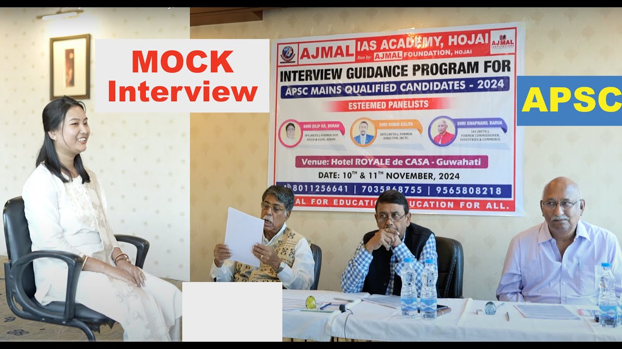 Mock Interview | Renubala Devi | APSC 2023 \ CCE Assam | Ajmal IAS Academy, Hojai | Silchar | #EduCT