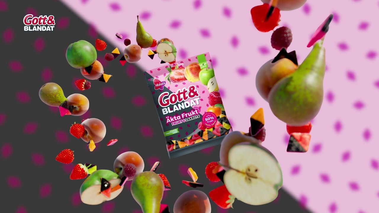 Gott och Blandat Äkta Fruktgodis - Ny smak!