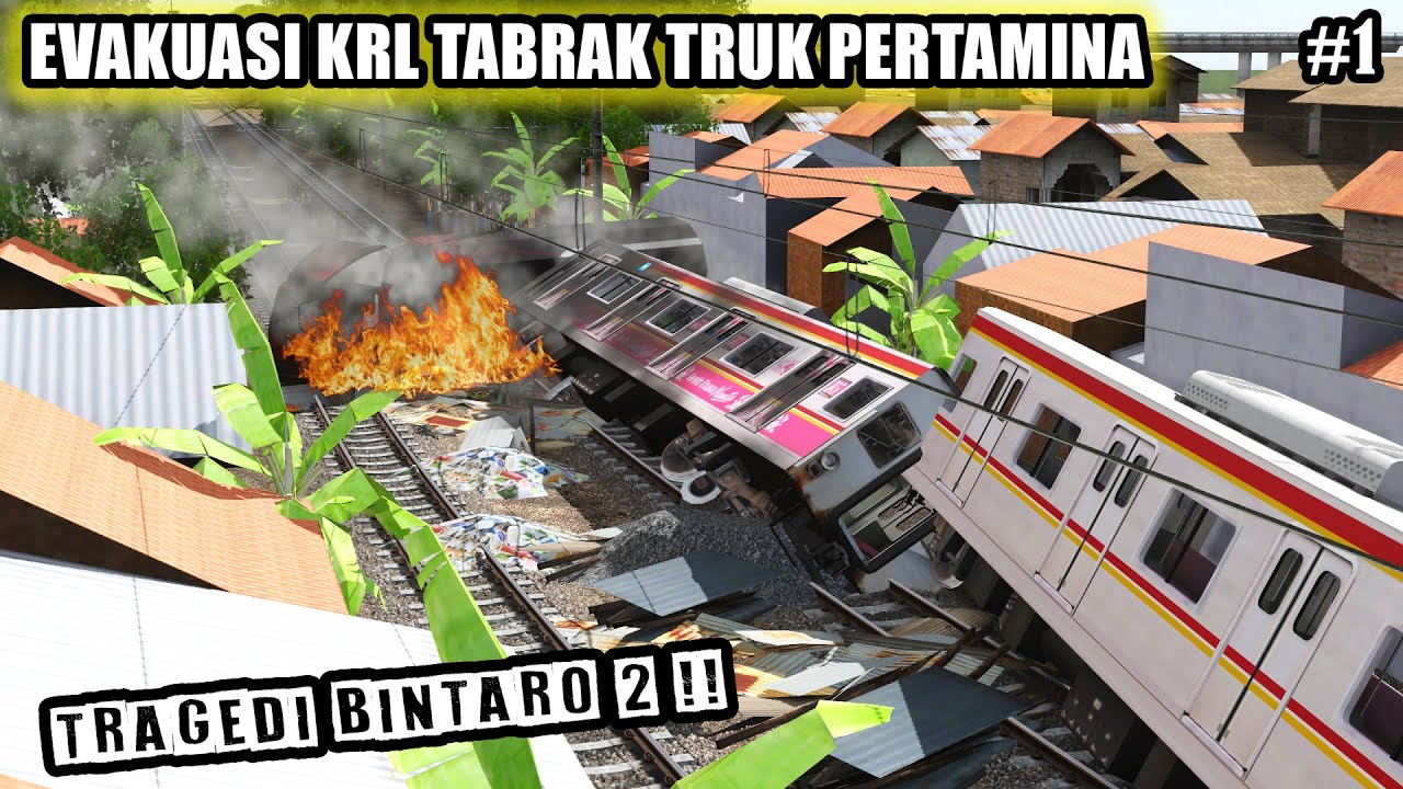 EVAKUASI KRL NABRAK TRUK PERTAMINA - DINAS LANGSIR PART 1