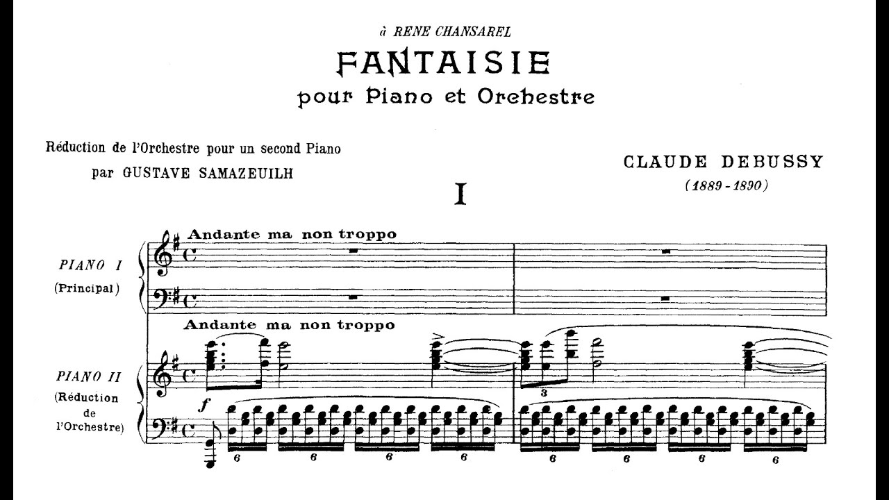 Debussy - Fantasy for piano and orchestra (Nelson Freire, piano; LSO, Michael Tilson Thomas)