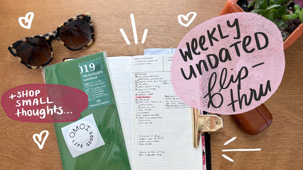 Traveler’s Notebook 019 PLANNER flip-through + Why Shopping Small Takes PATIENCE