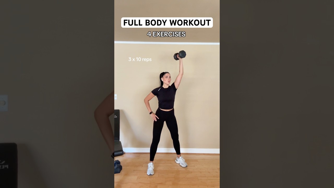 Full Body Dumbbell Workout 🔥 #workout #fullbodyworkout #shorts #fypシ