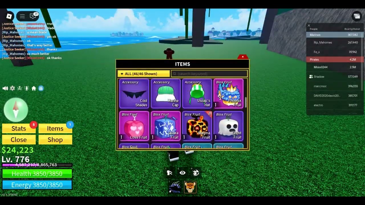 Blox Fruits: Hunting bad people. Episode 1