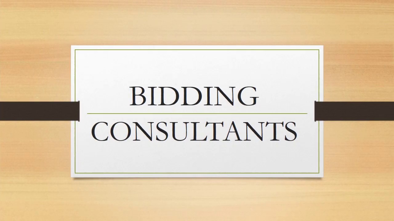BIDDING CONSULTANTS NEW