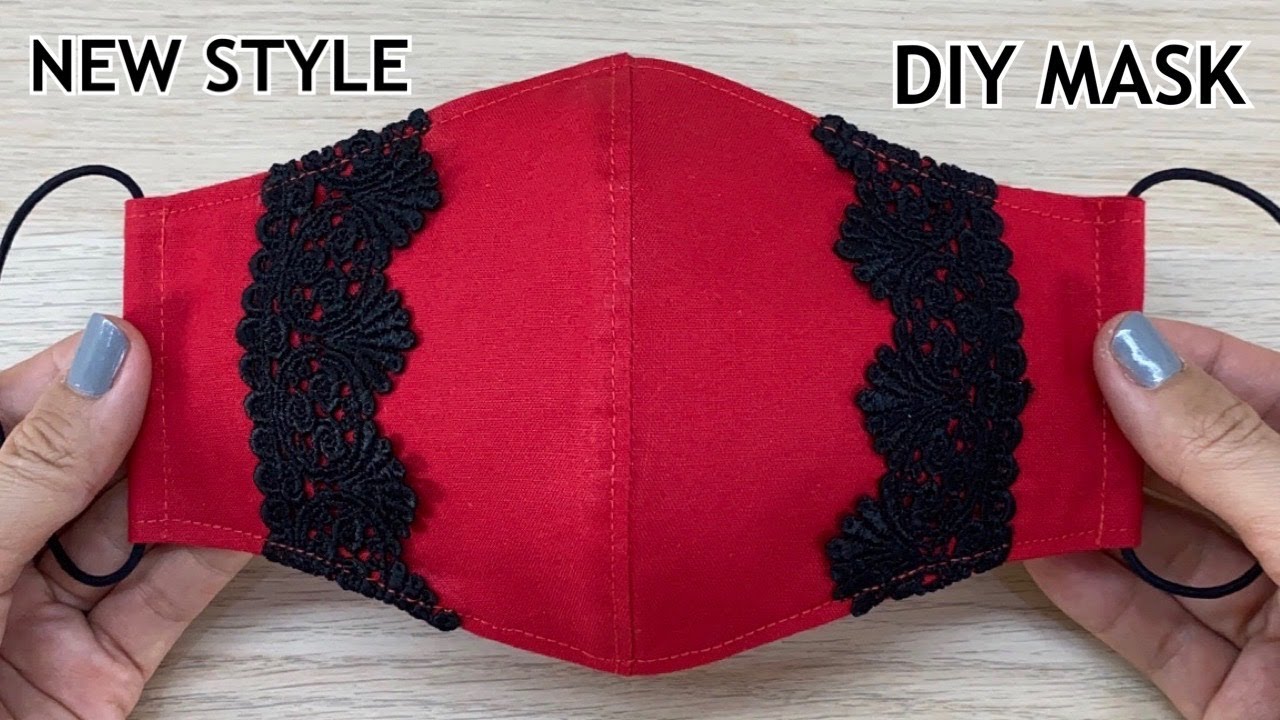 New Style Diy Breathable Face Mask Easy Pattern Sewing Tutorial | How to Beautiful Fashion Lace Mask