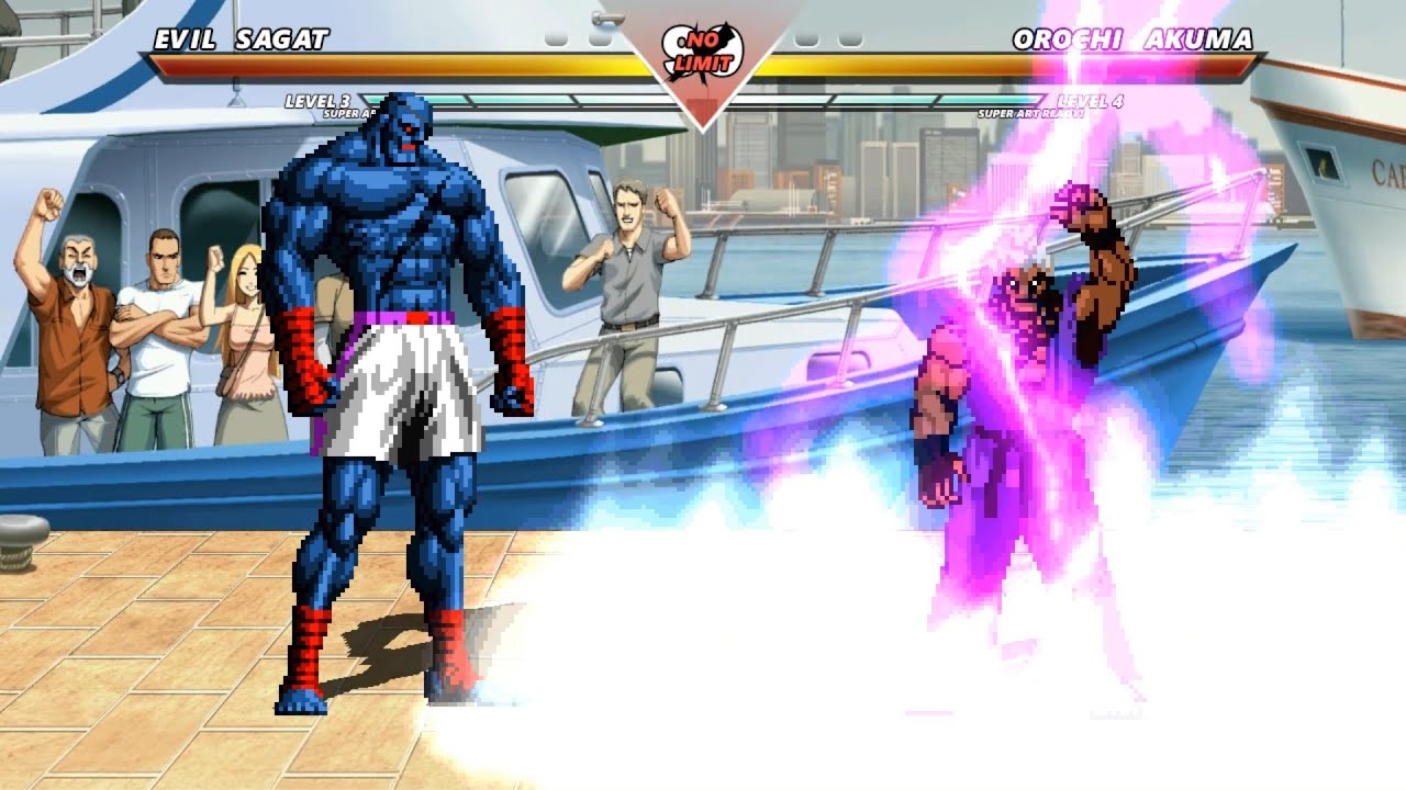 EVIL SAGAT vs OROCHI AKUMA - High Level Awesome Fight!