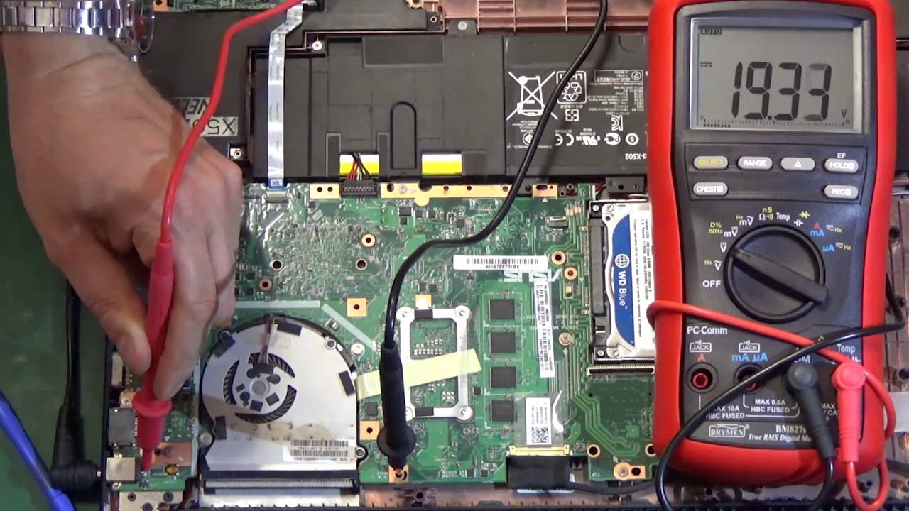 Asus R509C, X502C no power up. Advanced repair.