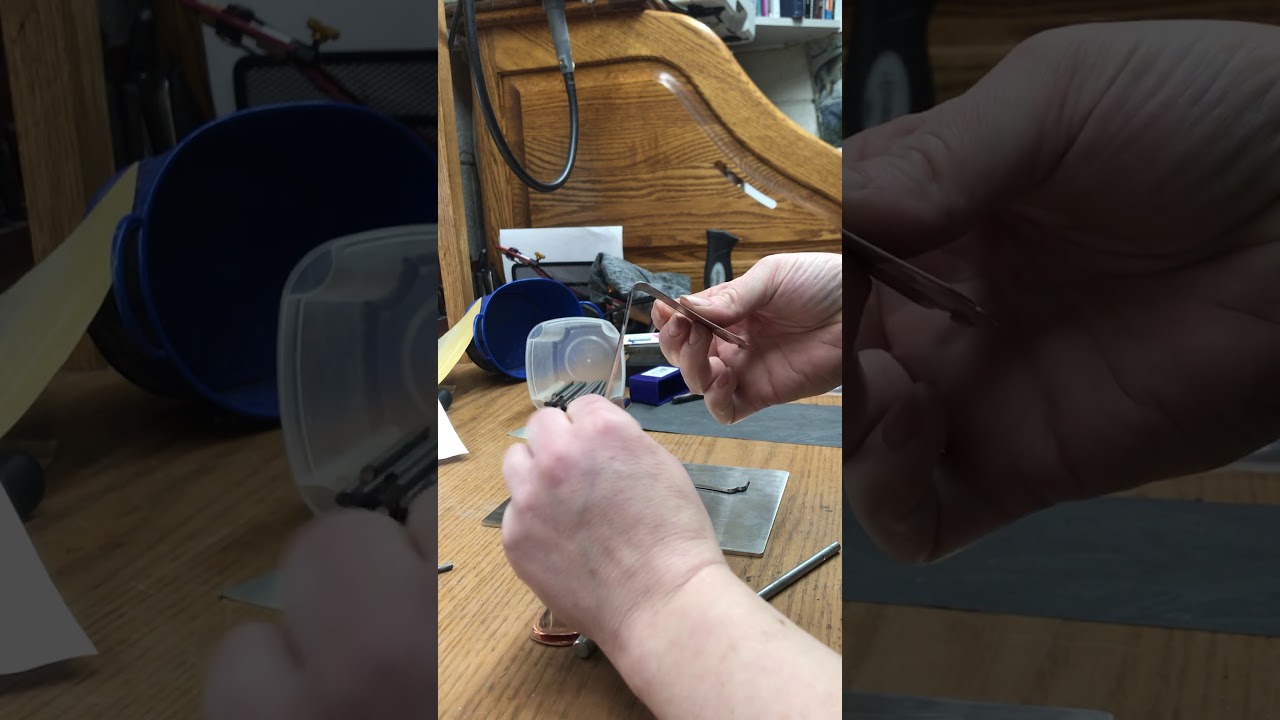 Forming a money clip with my potterusa.com pancake die!