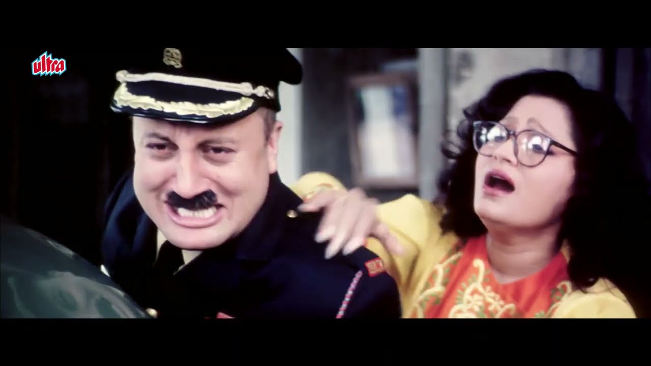 मेजर और प्रिंसिपल का ताका भिड़ा | Govinda, Anupan Kher, Shola aur Shabnam Movie Best Comedy Scene
