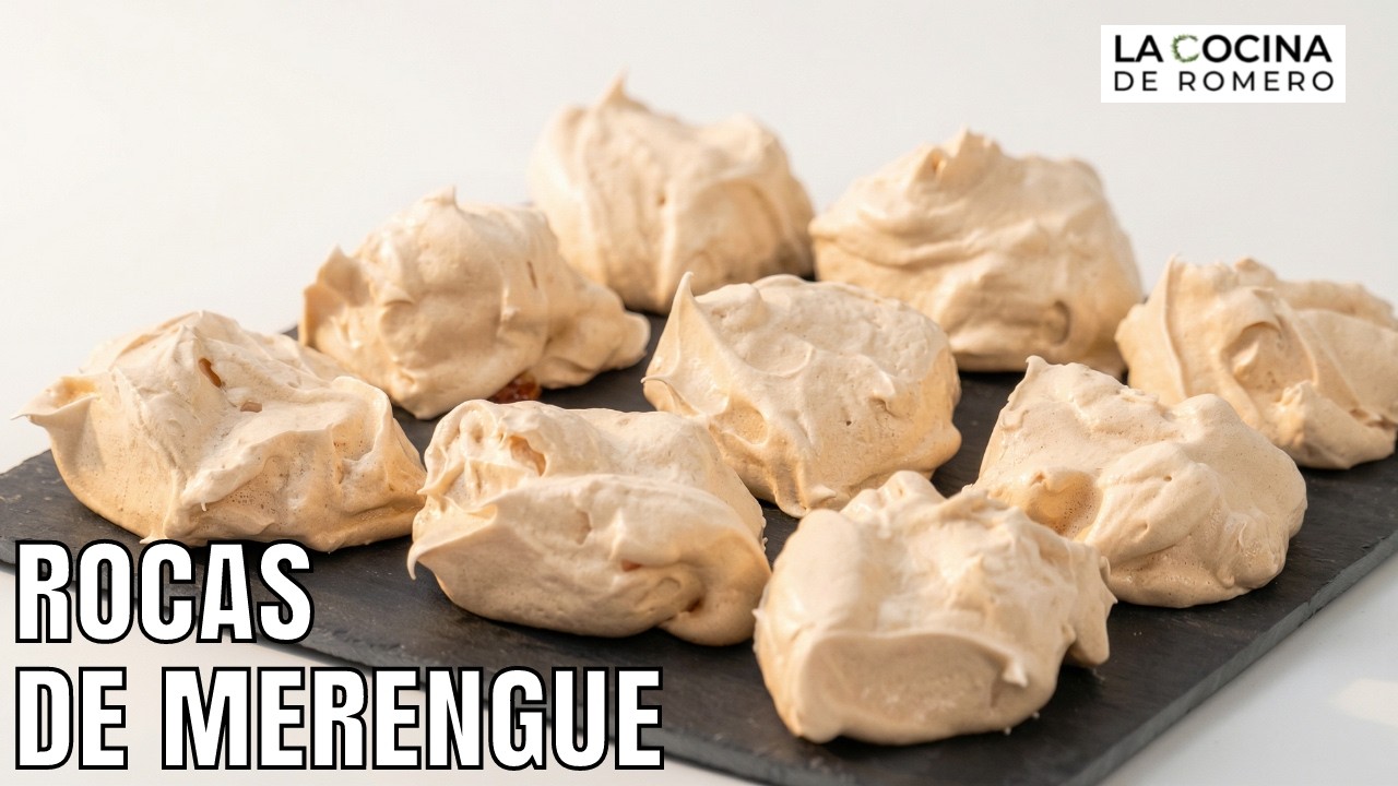 Rocas de merengue 🔥 crujientes por fuera, nube por dentro ☁️