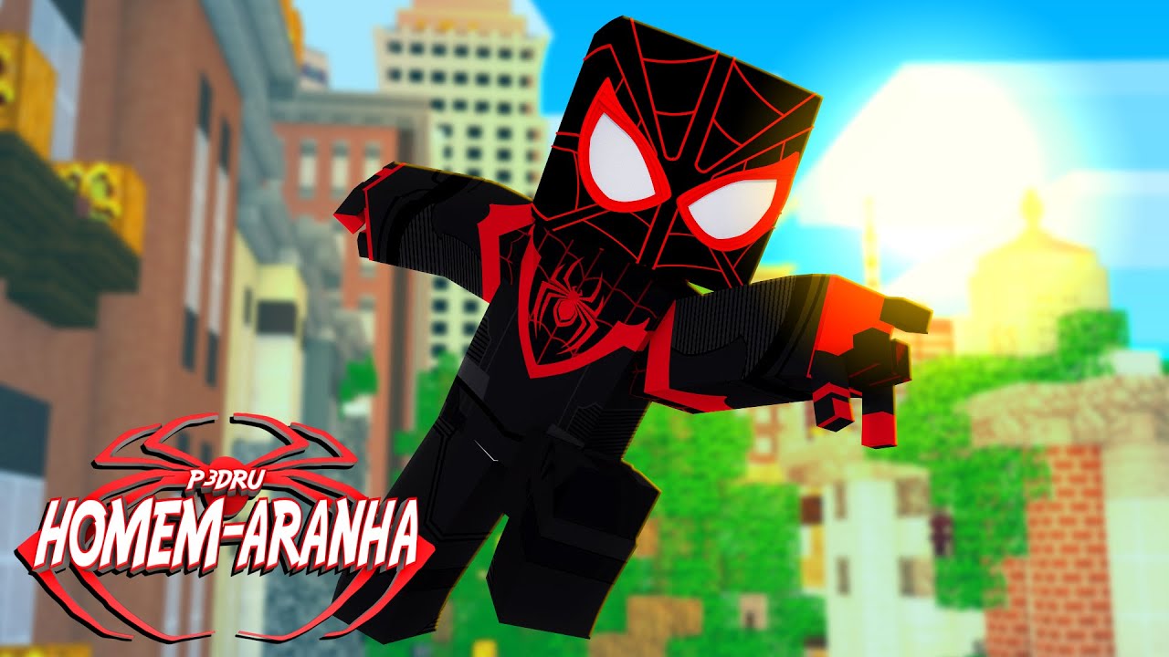 Minecraft: UNIFORME DO MILES MORALES! - HOMEM ARANHA Ep.30 ‹‹ P3DRU ››