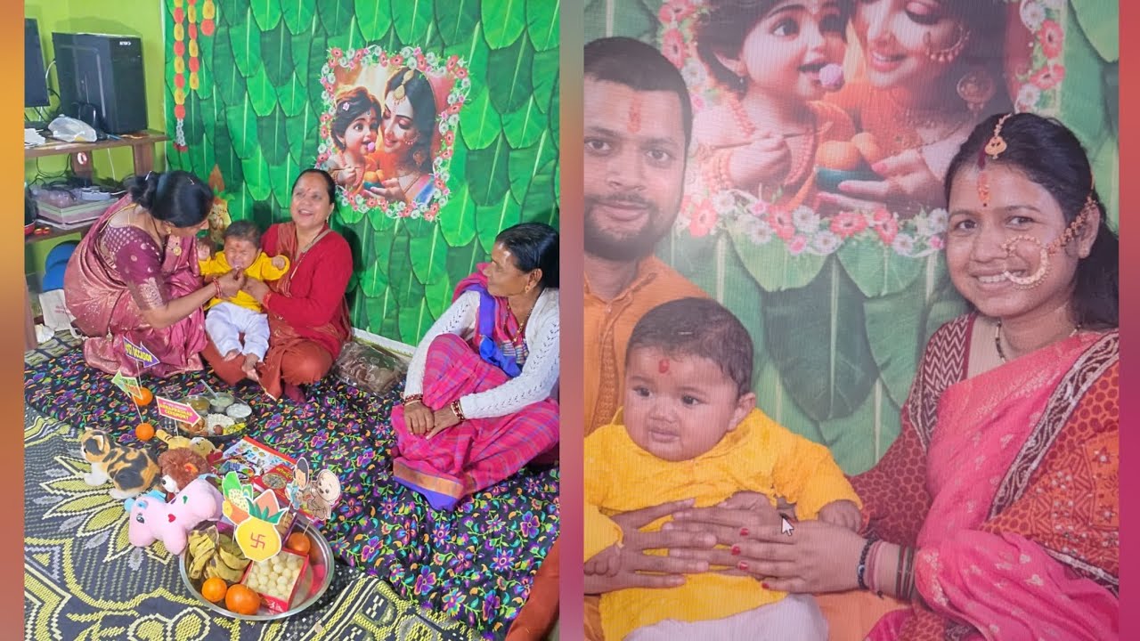 Baby's First Rice 🍚 | Anna Prashan Vlog #AnnaPrashan #BabyFirstSolidFood#IndianTradition#Milestone