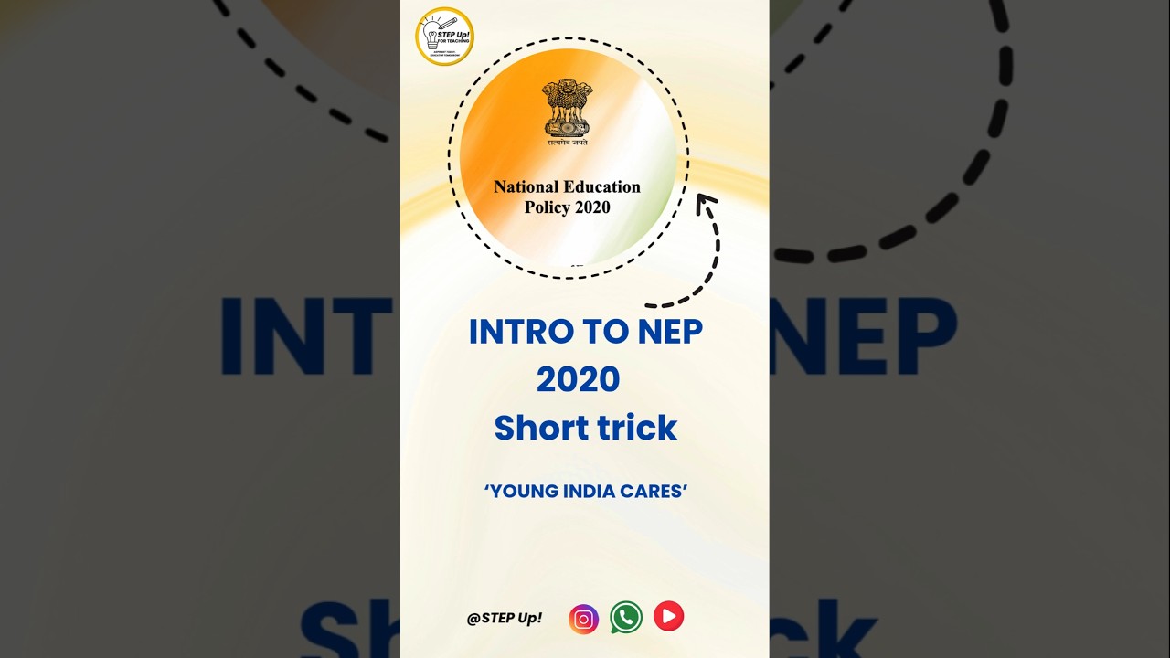 NEP 2020 short trick - Introduction #nep2020 #5yearsofnep2020 #nationaleducationpolicy