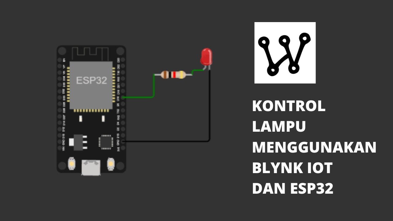 Kontrol lampu menggunakan Blynk IOT dan Esp32 dengan platform Wokwi