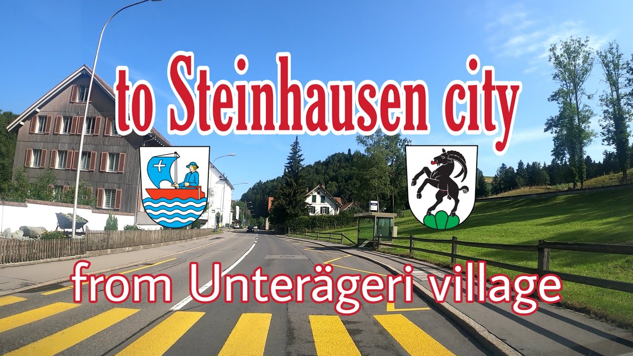🚙Driving from Unterägeri village_Zug to Steinhausen village_Zug - Switzerland🇨🇭