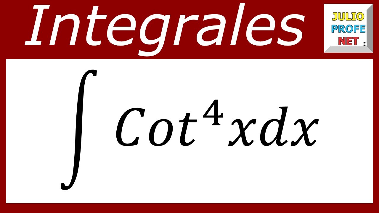 Integrales trigonométricas | Ej. 7 #julioprofe