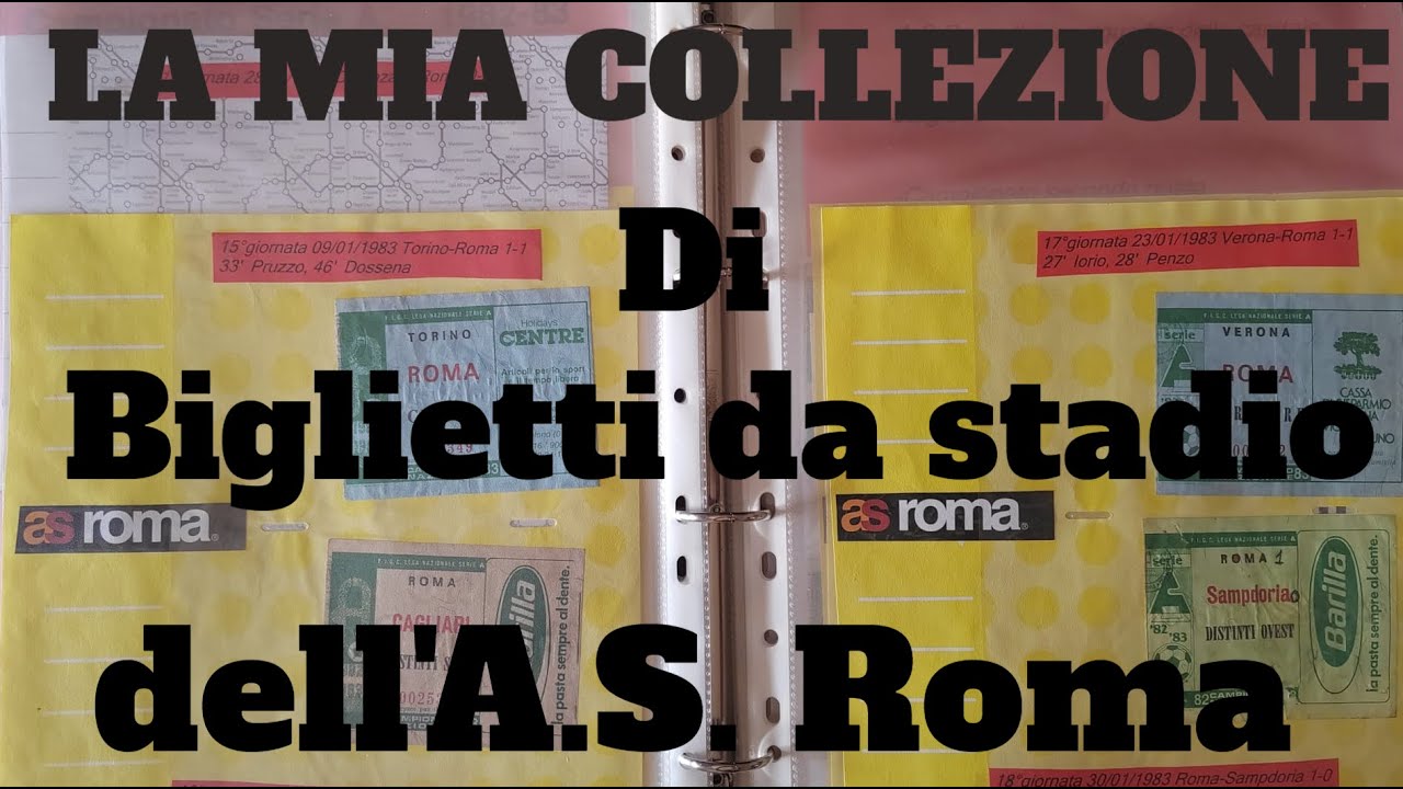 4  La mia collezione di biglietti stadio della #asroma #anni90
