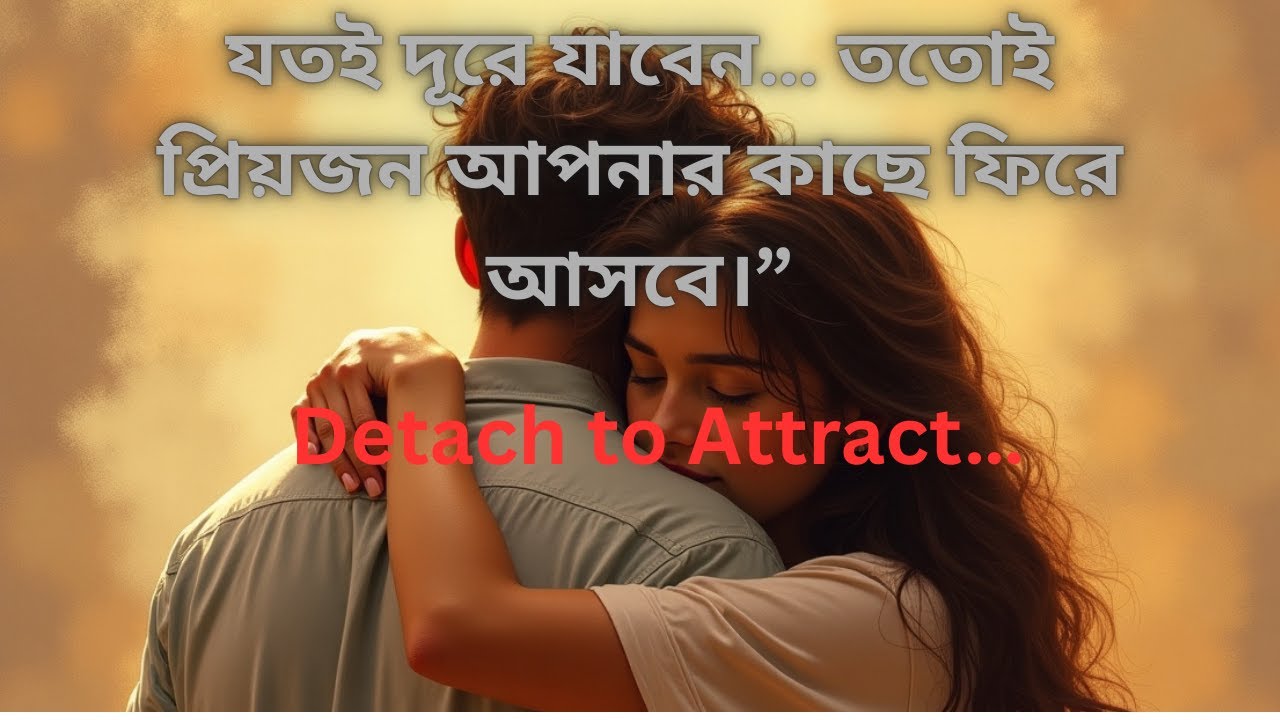 যতই দূরে যাবেন&hellip; ততোই প্রিয়জন আপনার কাছে ফিরে আসবে।&rdquo;Detach to Attract&hellip;#motivationalvideo #positivity